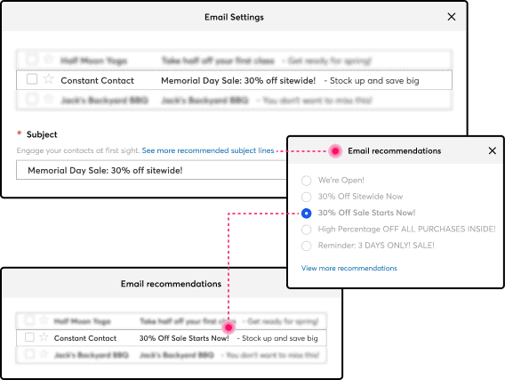 constant contact a/b testing