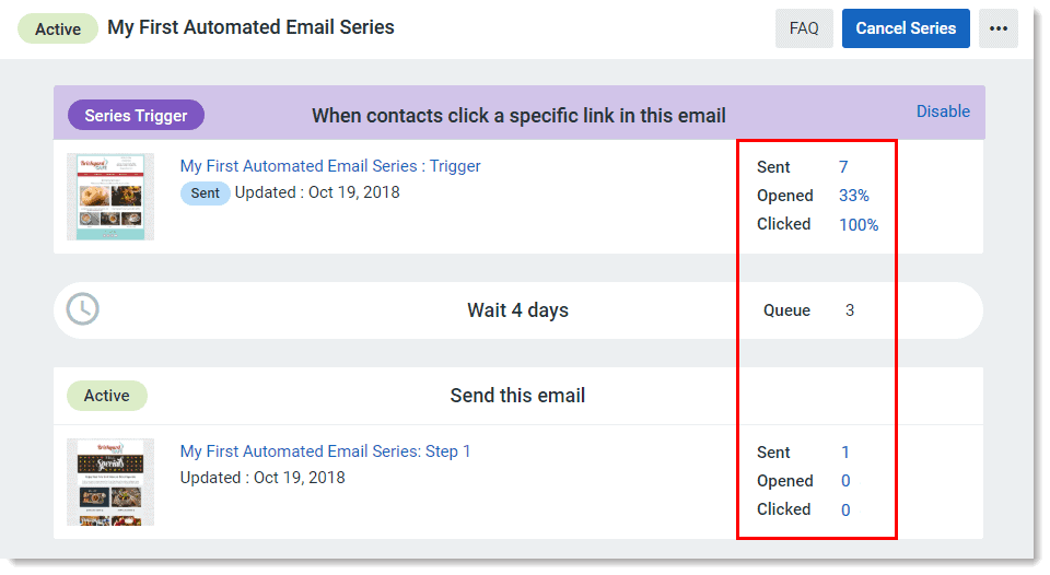 Constant Contact - Reporting Dashboard