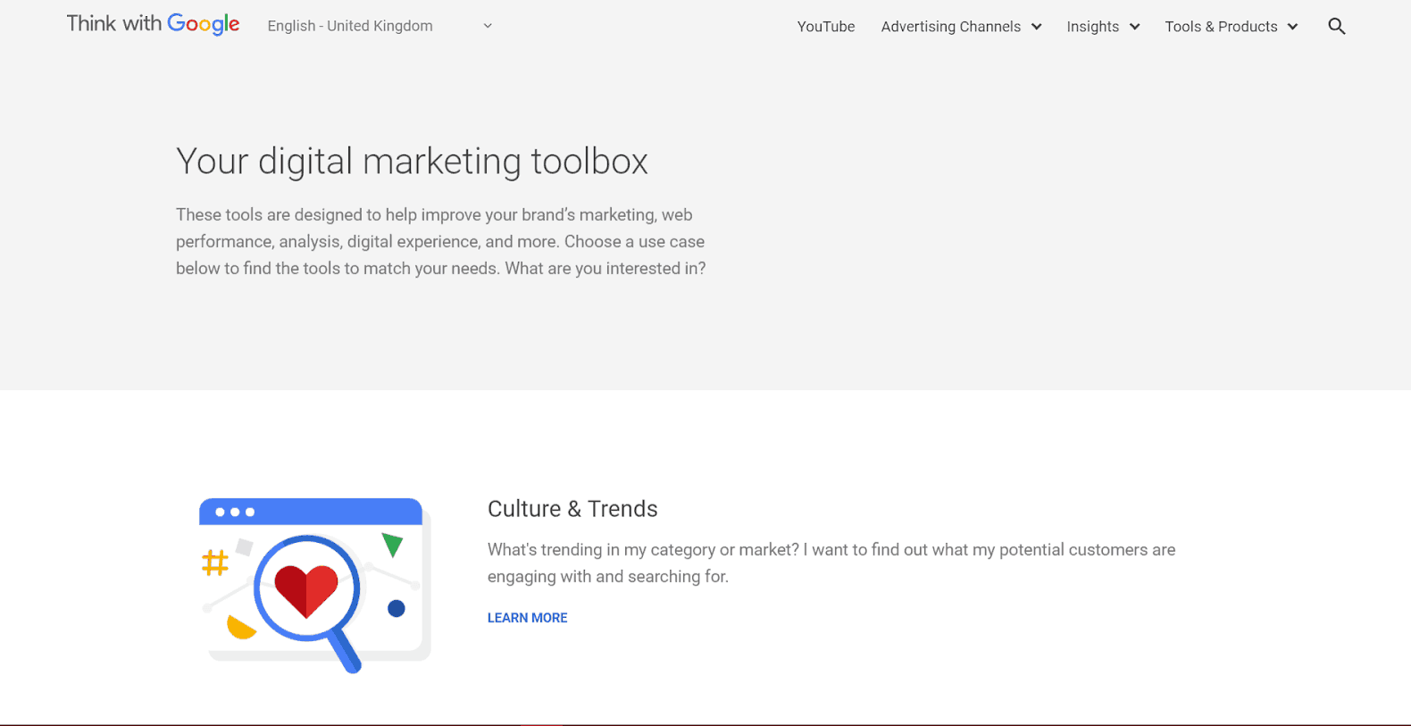 Digital Marketing Tools from Google Tools
