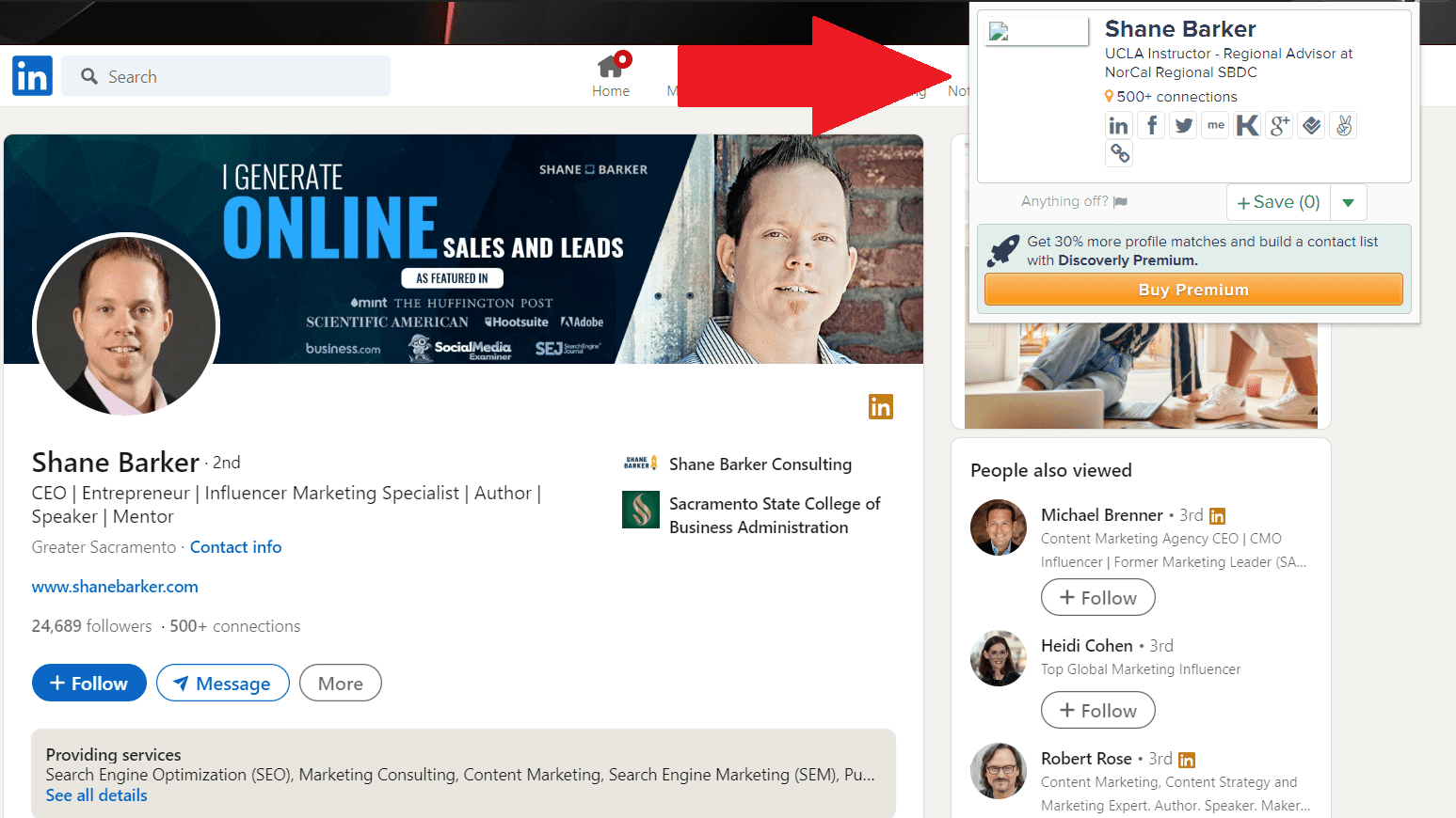 Discover.ly chrome extension example
