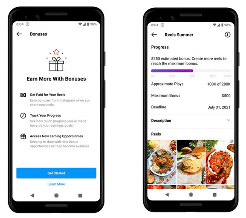 Earn Milestone Bonuses on Instagram