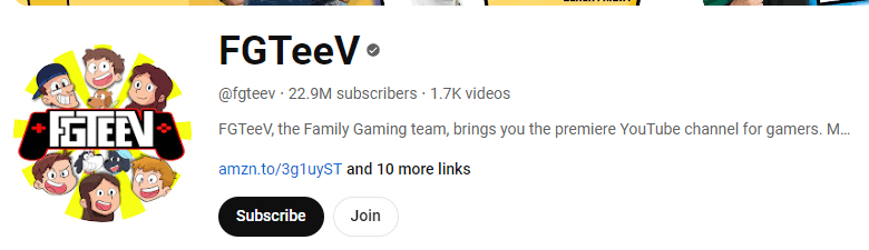 FGTeeV YouTube Channel
