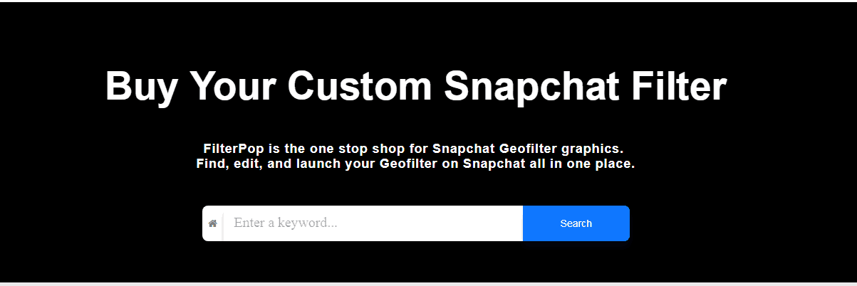 filterpop Snapchat tool