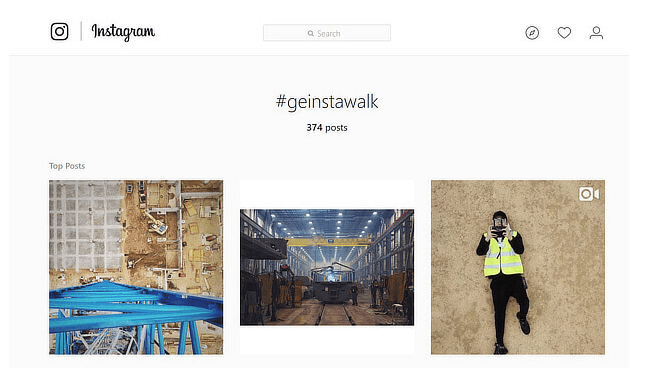 GEInstawalk types of content marketing