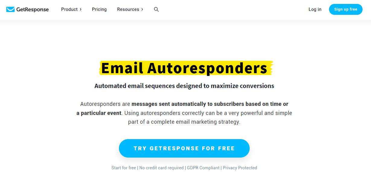 GetResponse - Best Email Autoresponder Software