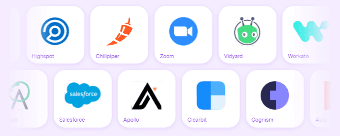 Gong's integrations