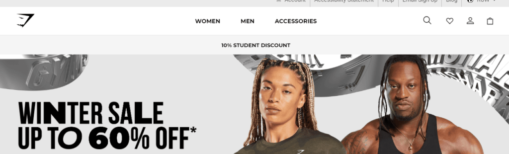 Gymshark’s Shopify dashboard