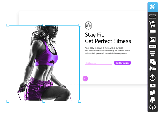 High-Quality Images High-Converting Landing Pages