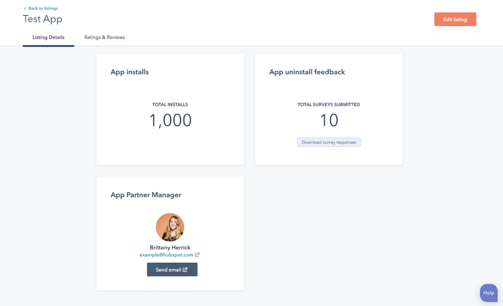 HubSpot app install feedback