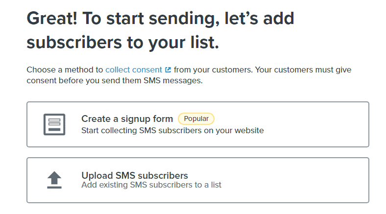 Klaviyo SMS campaign builder