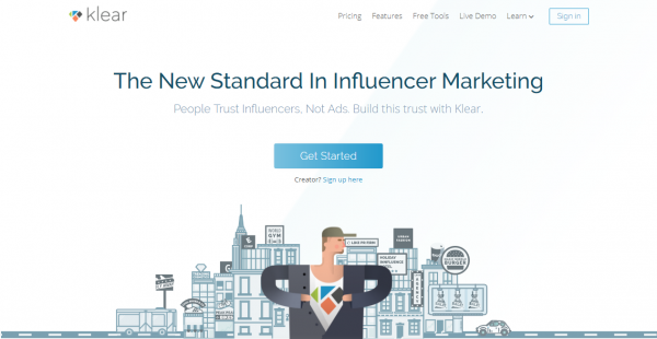 Klear influencer outreach tools