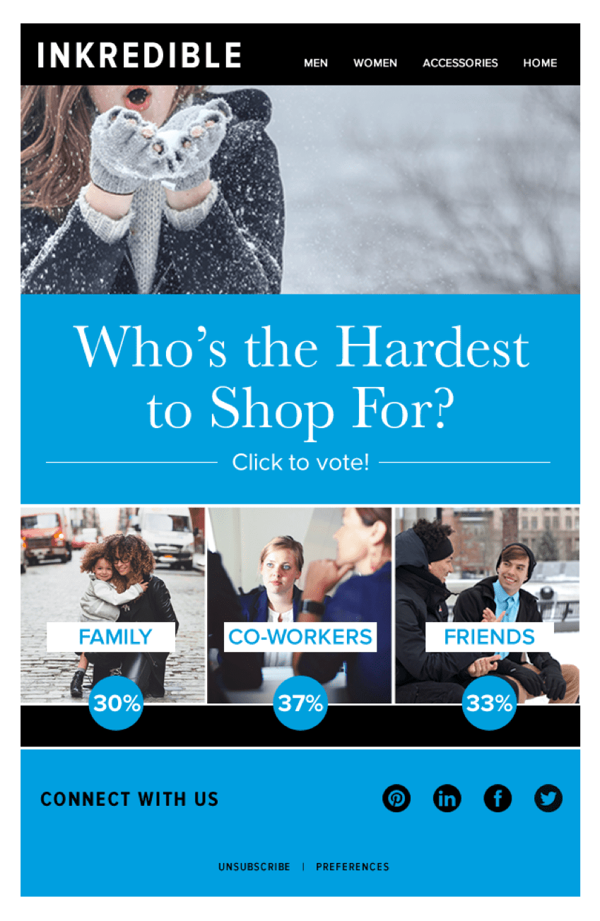Live polling in emails to get engagement - Email Marketing Funnel