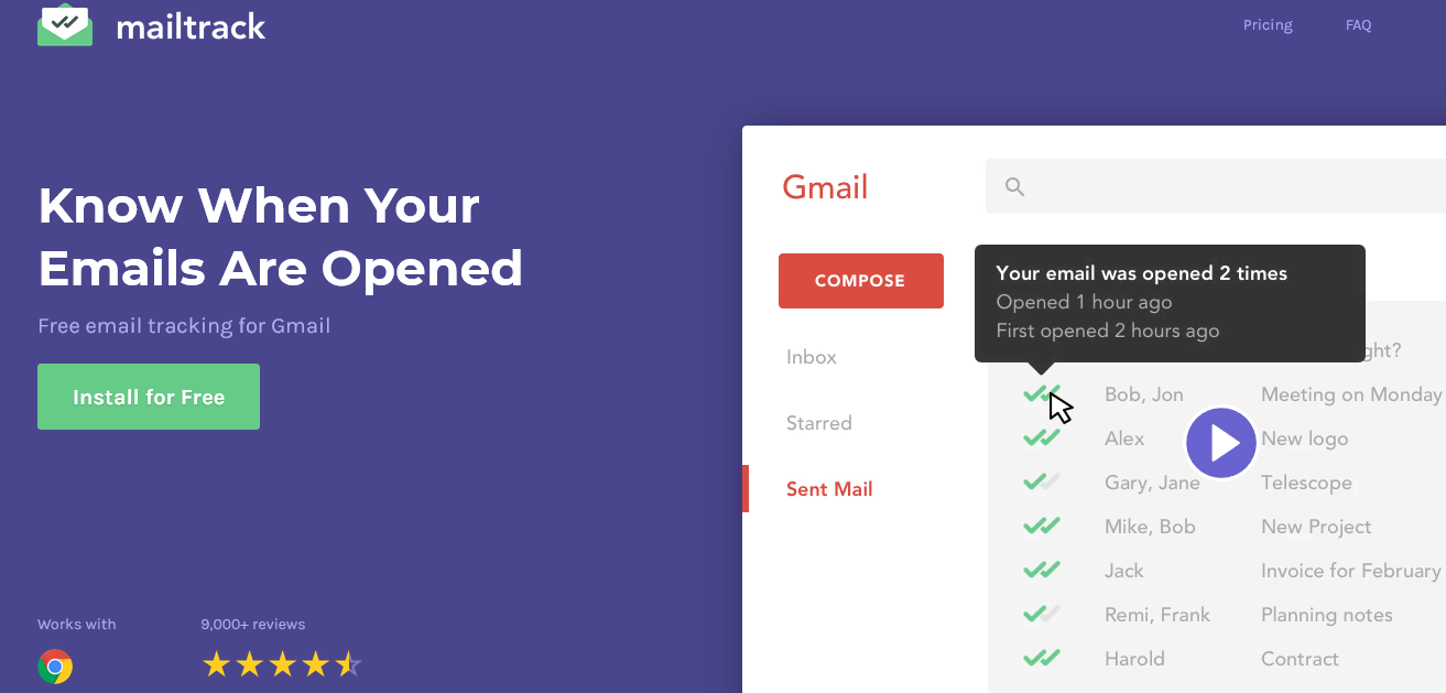 Mailtrack Email Tracking Software