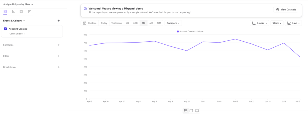 Mixpanel funnel visualization