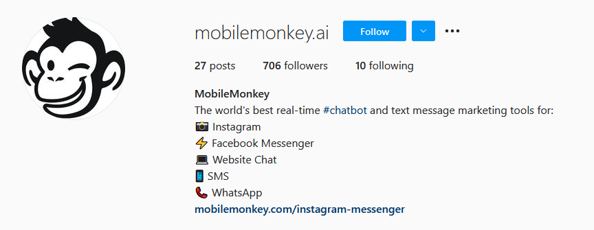 MobileMonkey Instagram
