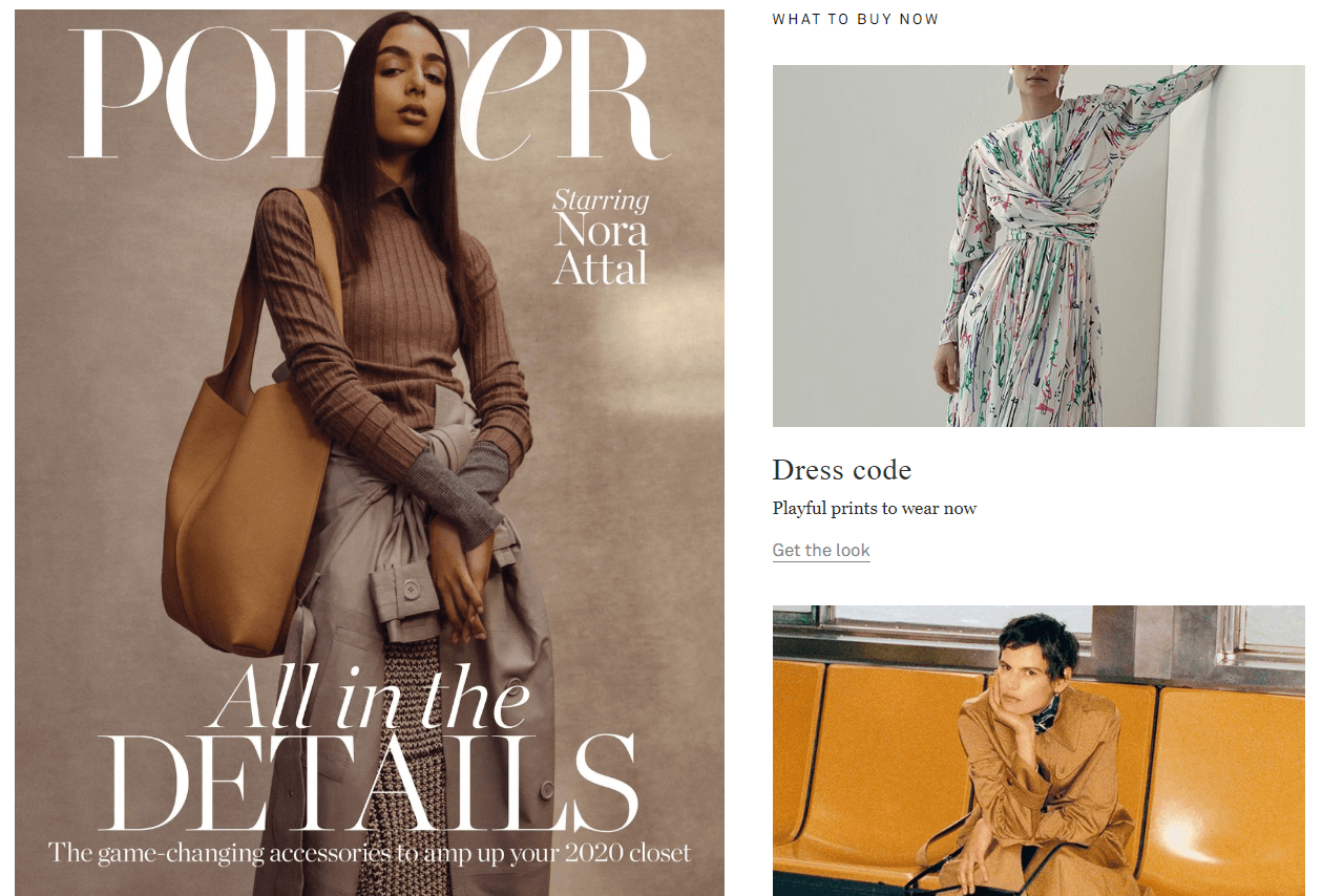 Net A Porter Ecommerce Content Marketing Examples