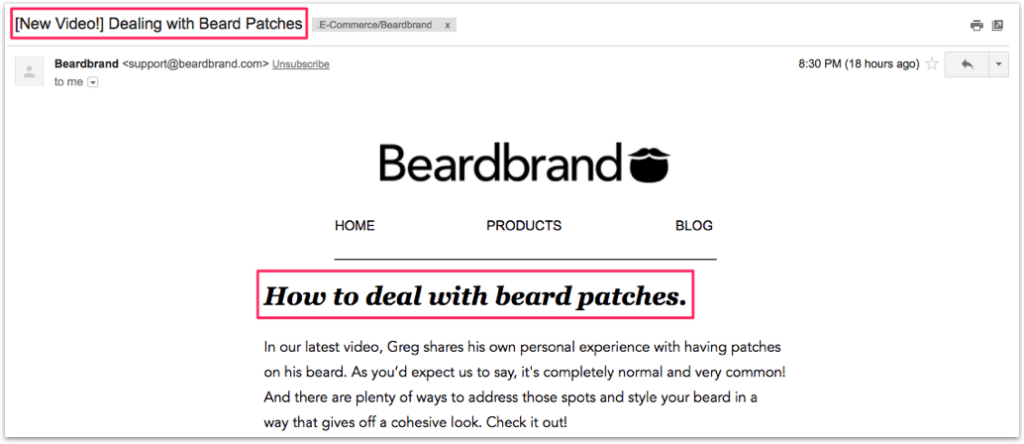 New Video - email marketing subject lines