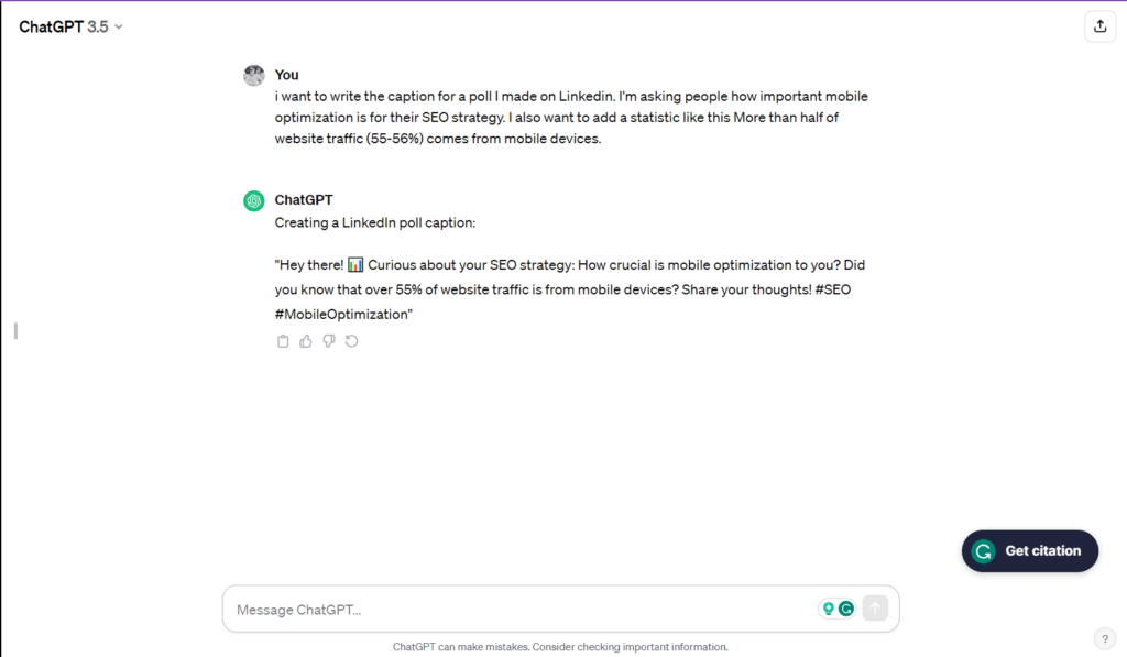 OpenAI ChatGPT Main Dashboard