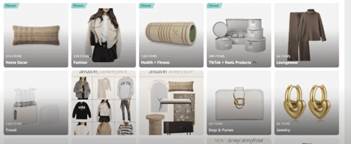 Organizing your product recommendations on your Amazon storefront
