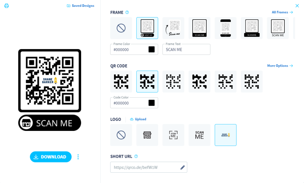 QR Code Generator QR code customization