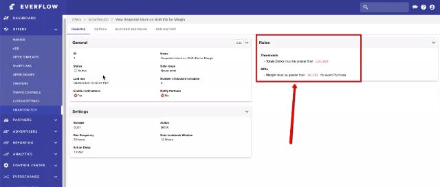 requirements set up Everflow Review