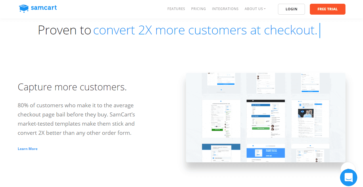 SamCart sales funnel tools