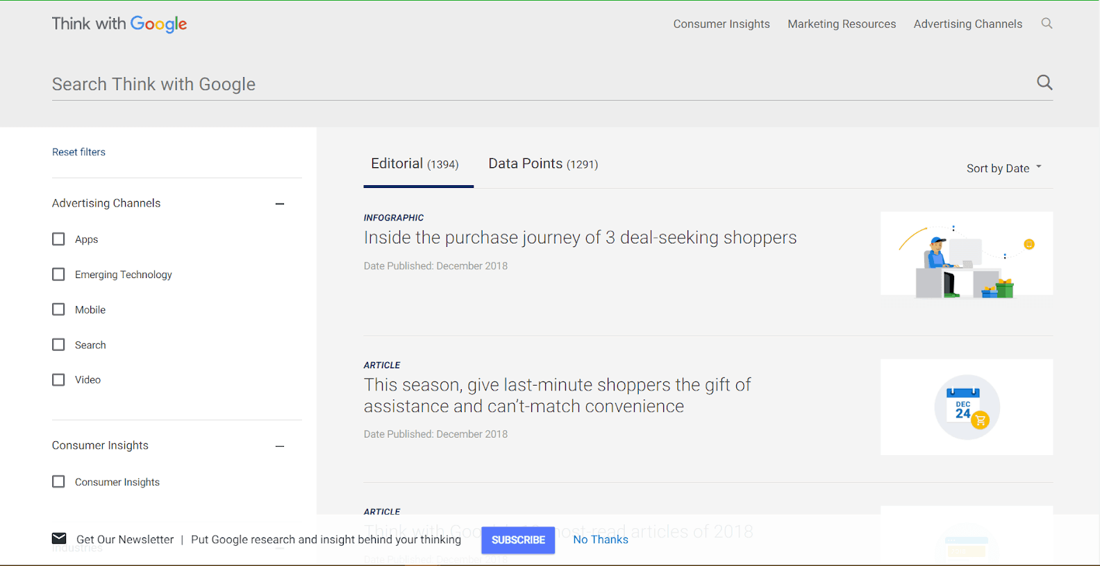 Search Think with Google Tools