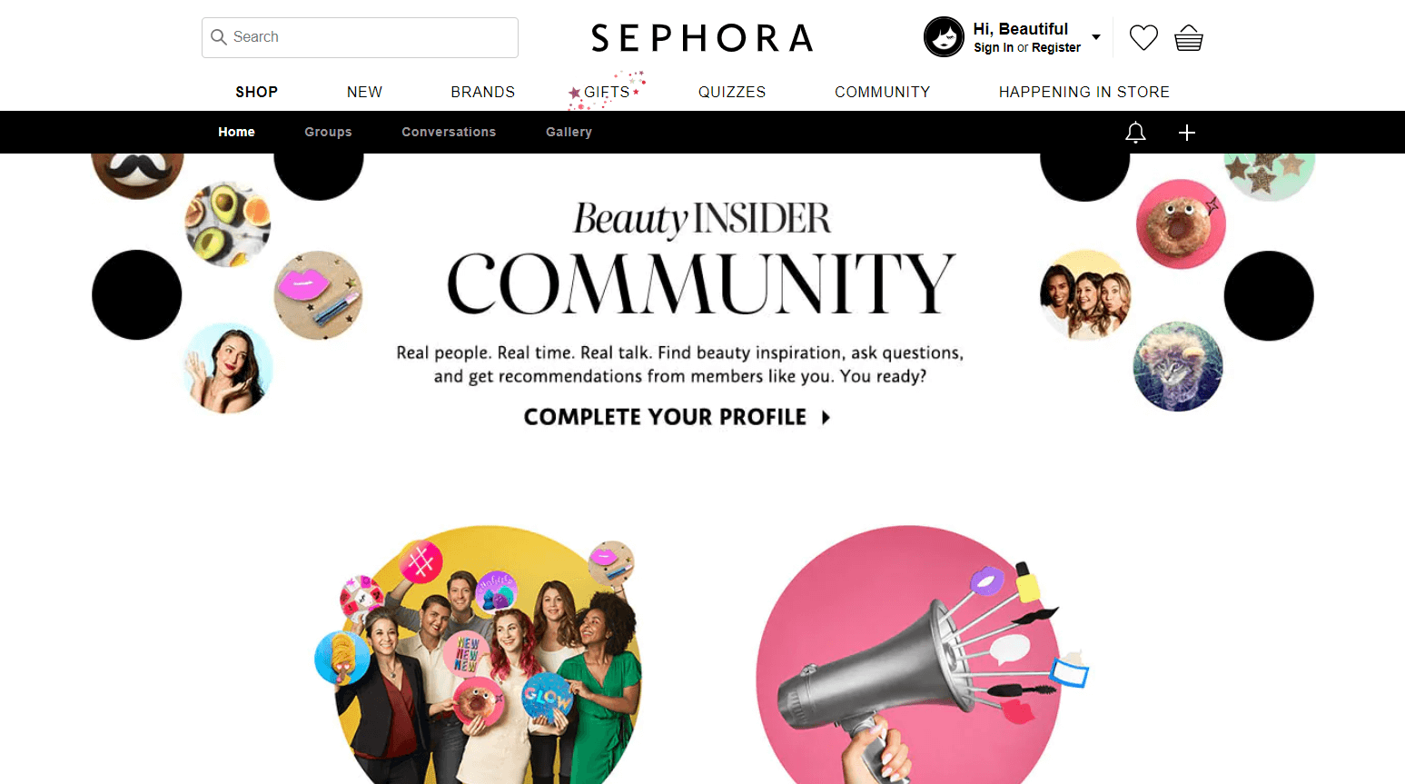 Sephora Ecommerce Content Marketing Examples
