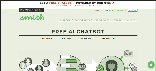 Smith.ai Chatbot for Websites