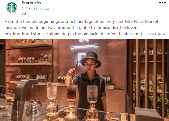 Starbucks - b2c social media marketing