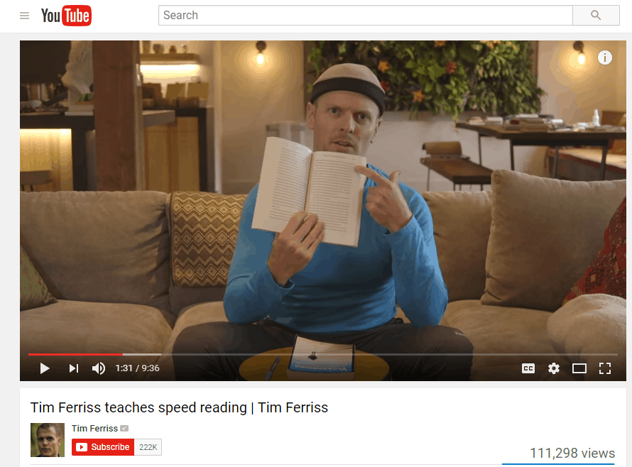 Tim Ferris video B2B Content Marketing
