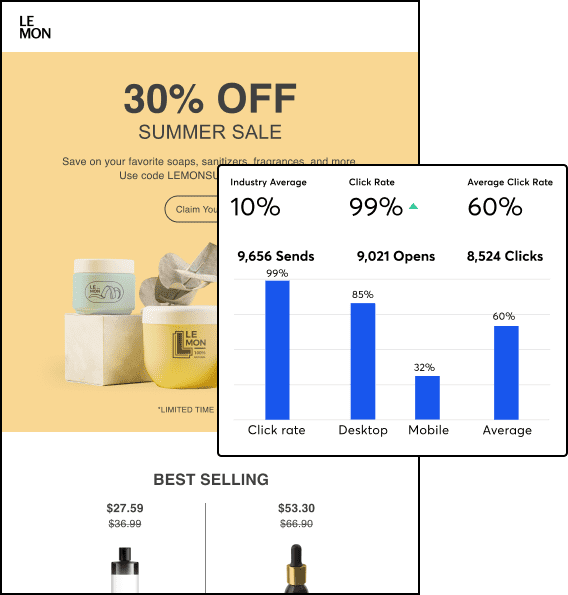 Track email marketing statistics
