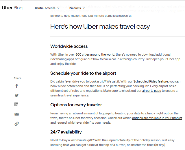 Uber Subheadings On Page SEO Factors