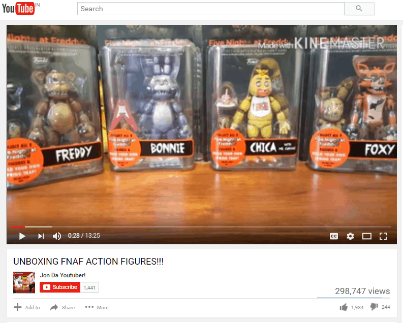 Unboxings micro influencer