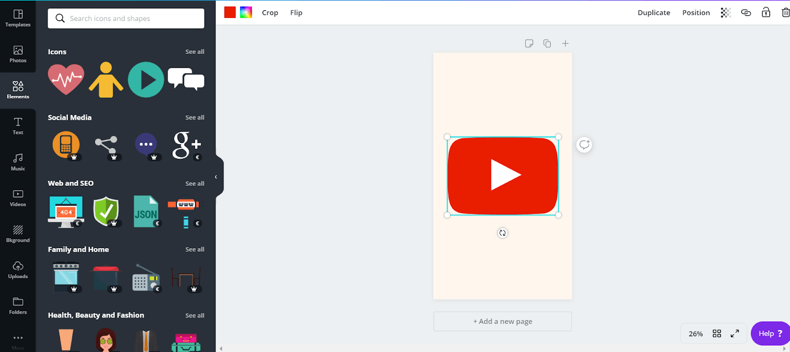 use icon on create Instagram Highlight Covers