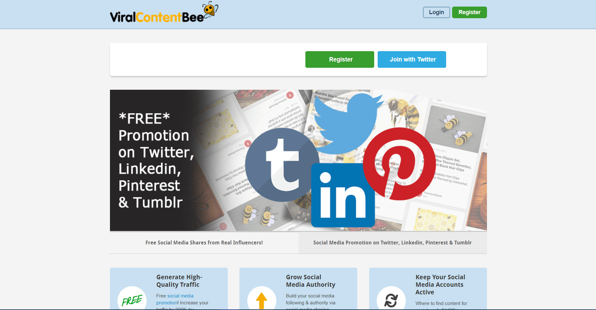 viralcontentbee Content Promotion Platforms and Tools