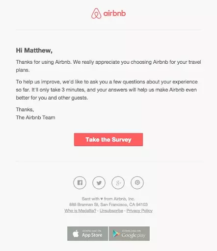 airbnb email marketing