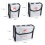 RCSTQ за DJI FPV Combo Battery Battery Li-Po Безопасен чанта за съхранение на експлозия (сребро)