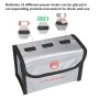 RCSTQ dla DJI FPV Combo Bateria Bateria LI-PO bezpieczna torba do przechowywania eksplozji (srebrna)