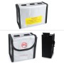 RCSTQ for DJI FPV Combo 2 x Batteries Li-Po Safe Explosion-proof Storage Bag(Silver)