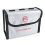 RCSTQ för DJI FPV COMBO 3 X Batterier Li-PO Safe Explosion-Proof Storage Bag (Silver)