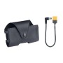 RCSTQ Anti Scratch PU чанта за съхранение на батерията с TX60 кабел за DJI FPV Goggles V2