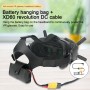 RCSTQ Anti Scratch PU чанта за съхранение на батерия с t мъжки кабел за DJI FPV Goggles V2