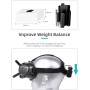 SunnyLife Battery Clip de gestión de cable Case protector de protección para DJI FPV Goggles V2 (negro)