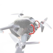 Gimbal drone stötfångare skydd stötfångare för DJI FPV (röd)