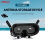 Für die DJI -Schutzbrille 2 / Avata Goggles Startrc PU Staubsicherer Speicherkartenlagerhalter -Linsenabdeckung Antennenspeicherabdeckung (schwarz)