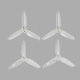 RCSTQ Drone Aircraft Transparent de tres palas de tres palas para DJI FPV (dos pares)