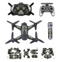 Sunnylife 4 in 1 PVC Anti-Scratch Decal Skin Wrap Stickers Kits for DJI FPV Drone & Goggles V2 & Remote Control & Rocker(Shadow Lion King)