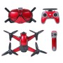 SunnyLife 4 in 1 PVC Anti-Scratch-Aufkleber-Hautwrap-Aufkleber-Kits für DJI FPV Drohne & Schutzbrille V2 & Fernbedienung und Rocker (Aurora rot)