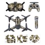 Sunnylife 4 in 1 PVC Anti-Scratch Decal Skin Wrap Stickers Kits for DJI FPV Drone & Goggles V2 & Remote Control & Rocker(Desert Camouflage)